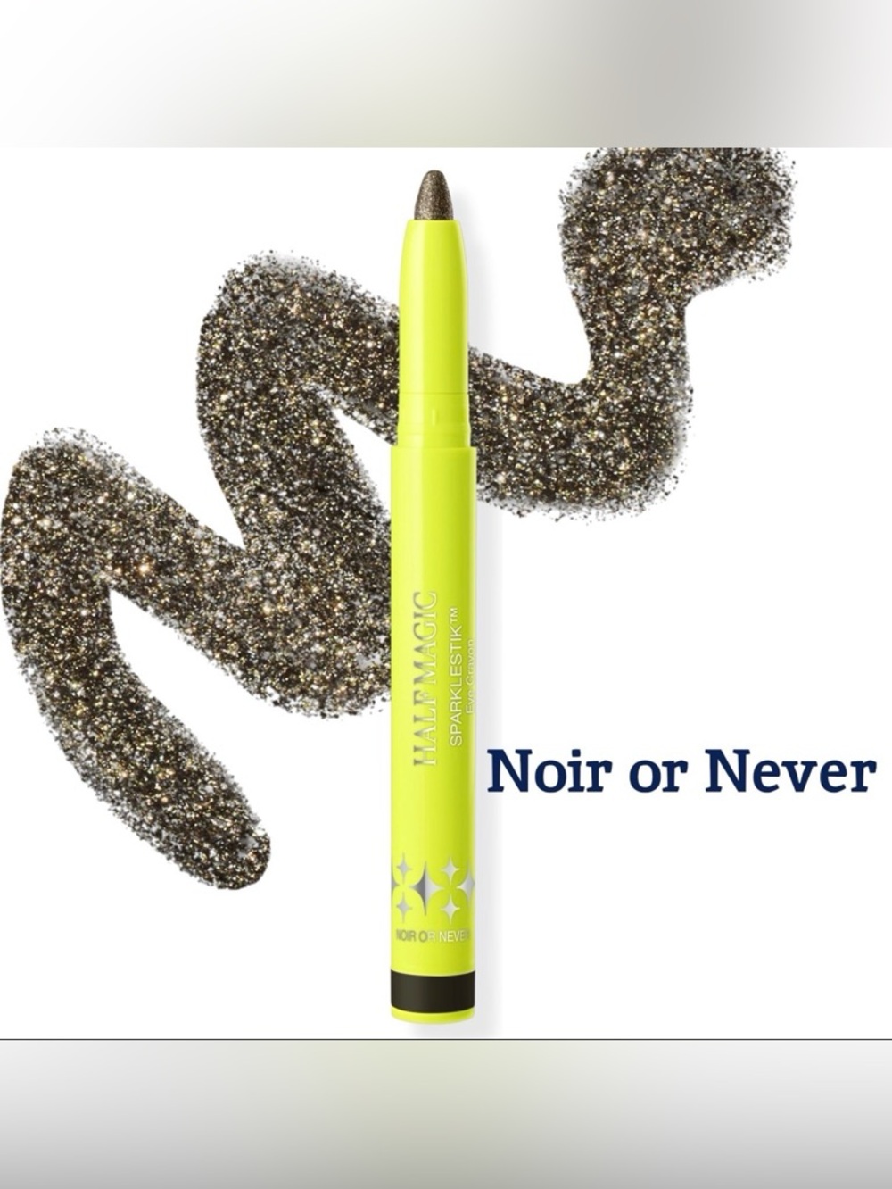 New Half Magic Sparklestik Eye Crayon shade Noir or Never